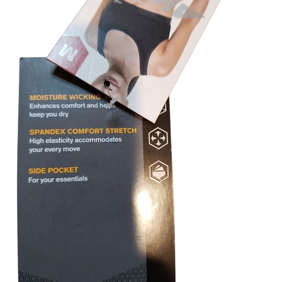 Avia Black Flutter Shorts With Compression Shorts Medium - Picture 4 of 5